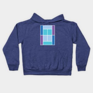 TENNIS COURT COLOR PALETTE Kids Hoodie